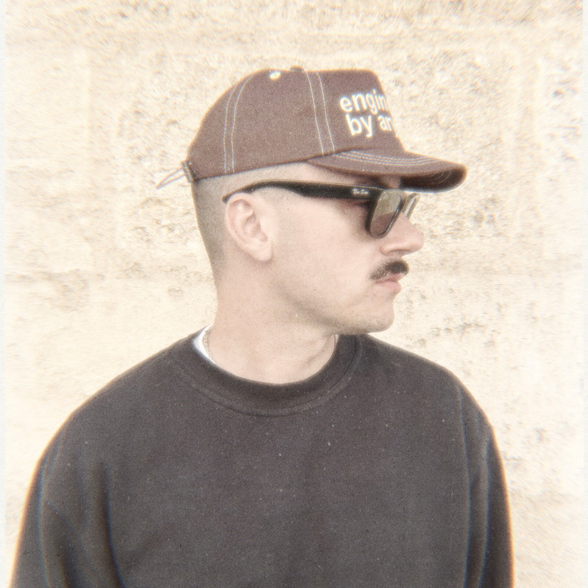 La casquette "Typographie" marron