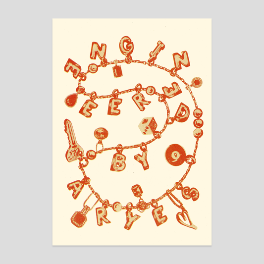 "Chain" print - rouge/jaune