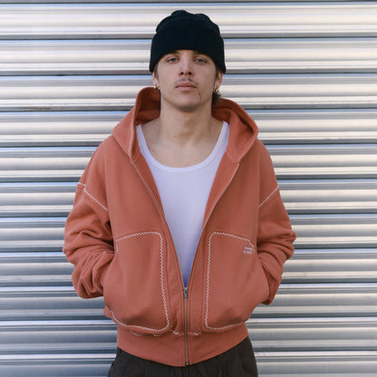 Le hoodie zippé "Terracotta" (précommande)