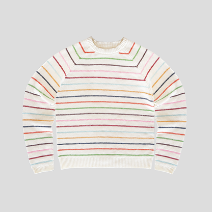 Le pull en maille "Arlequin"