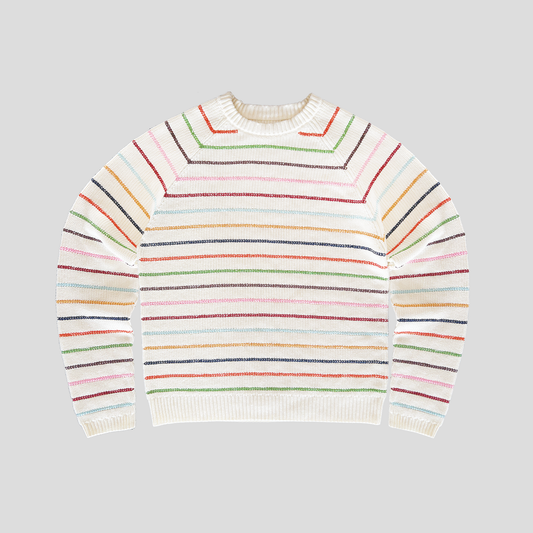 Le pull en maille "Arlequin"
