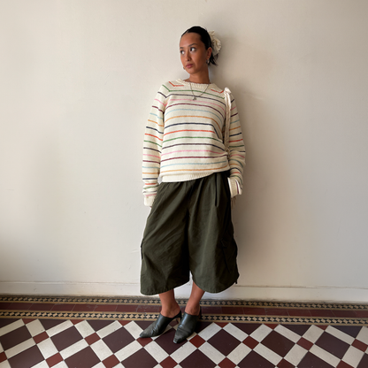 Le pull en maille "Arlequin"