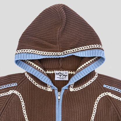 Le hoodie en maille "Cèdre"