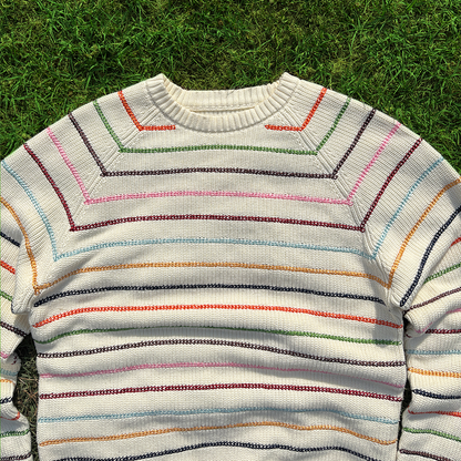 Le pull en maille "Arlequin"