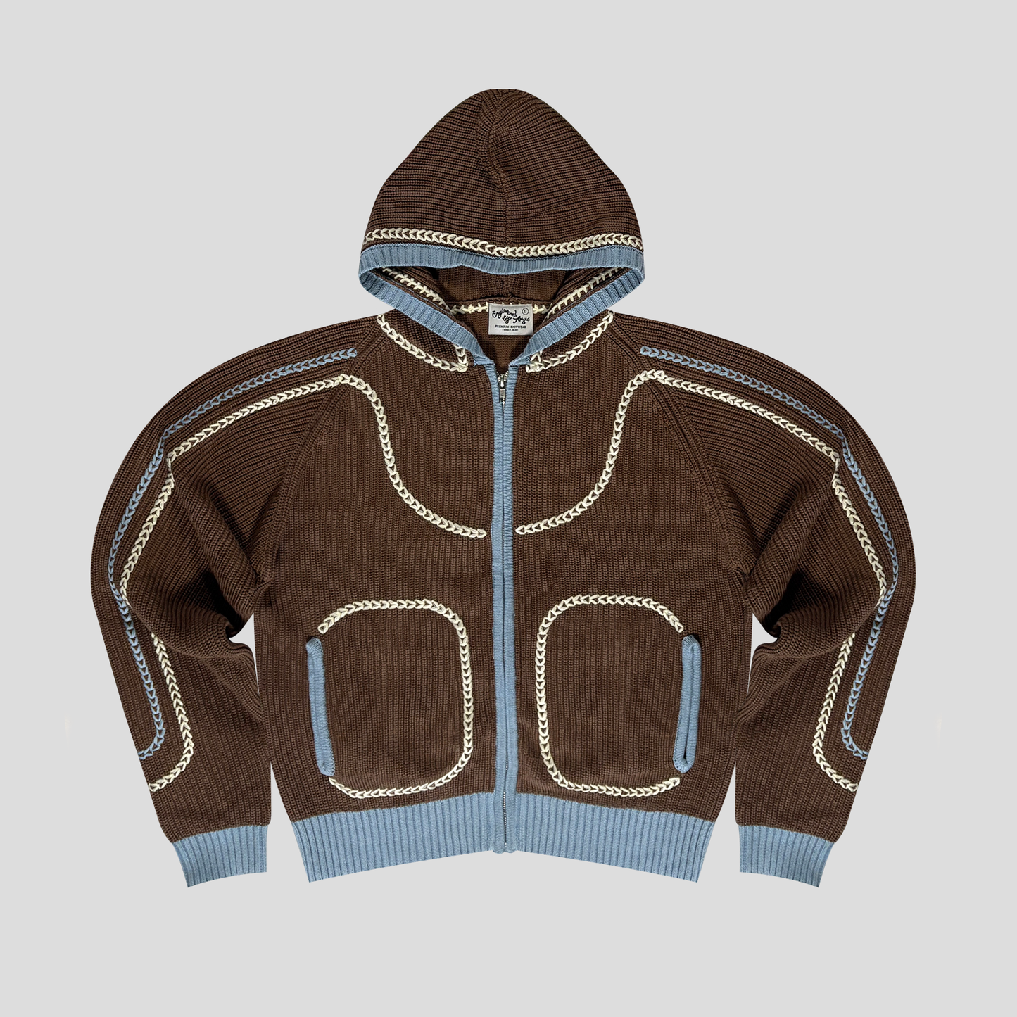 Le hoodie en maille "Cèdre"