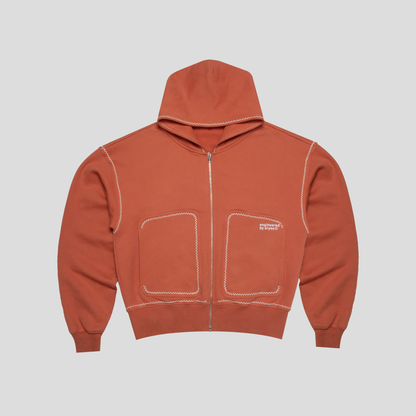 Le hoodie zippé "Terracotta" (précommande)