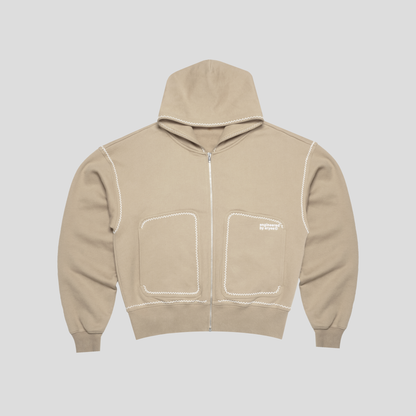Le hoodie zippé "Sable" (précommande)